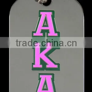 AKA Greek Double Sided Alpha Kappaa Alpha Sorority Custom Dog Tags Logo Jewelry Necklace thumbnail-4