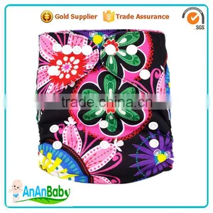 AnAnBaby Waterproof Cloth Nappy Double Row Snaps Nappies Cover thumbnail-2
