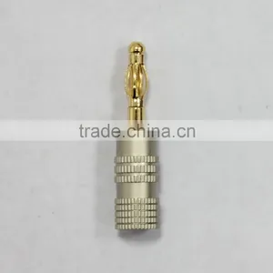 High Quality Gold Plated Speaker Connector Banana Plug thumbnail-1