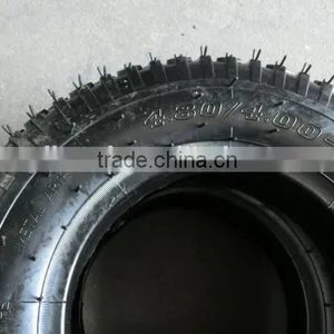 Wheelbarrow Out Tire 4.00-8 Diamond Pattern Wheelbarrow Tyre thumbnail-2