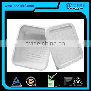 Corn Starch Biodegradable Tableware Food Packing Trays With Lids thumbnail-1