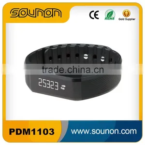 Bluetooth Waterproof Bracelet Pedometer, Touch Key Vibrating Wristband, Smart Wristband With OLED Screen thumbnail-3