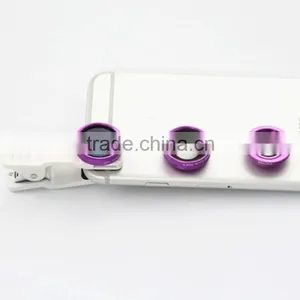 Lens Kit CPL 15x Macro 0.65x Wide Angle Universal Clip 3 in 1 Lens for Mobile Phone thumbnail-1