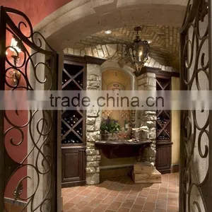 Wrought Iron Decorative Wine Cellar Door,customized Size thumbnail-6