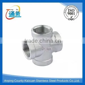 Casting Stainless Steel Threaded Pipe Fittings Cross Supplier's Choice thumbnail-5
