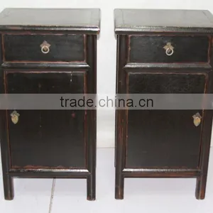 Chinese Antique Bedside Cabinet thumbnail-1