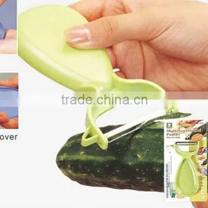 ABS+S/S 12.5*6.6 Kitchen Tools Stainless Steel Cute Fruit&vegetable Peeler/potato Peeler thumbnail-1