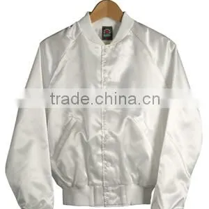 Custom Stlye Plain Satin Jacket,custom Fashion Made Satin Letterman Jacket,custom Made Plain Satin Jacket thumbnail-1