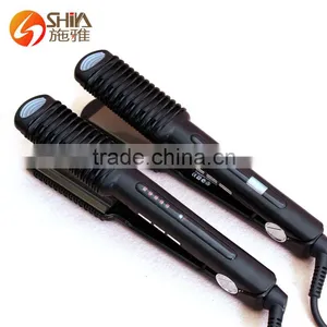 2015 New Products Hair Dressing Tools 2 in 1 LCD and LED Unite Flat Iron Hair Straightener Titanium SY-869 thumbnail-2