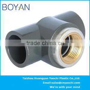BOYAN Pvc ASTM80 Pipe Fitting Copper Thread Female Tee thumbnail-1