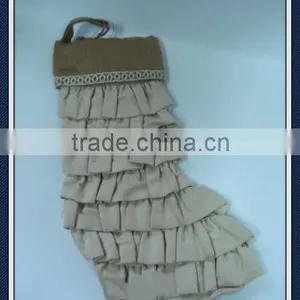Burlap Christmas Stockings thumbnail-1