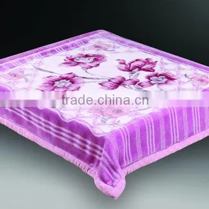100% Polyester Super Soft Printed Interwaving Mink Blanket thumbnail-1