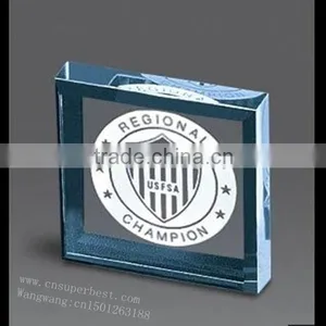 Customized Logo Acrylic Square Paper Weight thumbnail-2