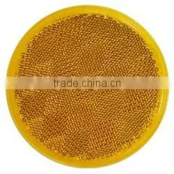 Round Stick-On Reflector - Amber thumbnail-1
