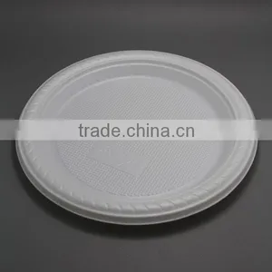 10'' White Thick Plastic Plate thumbnail-1