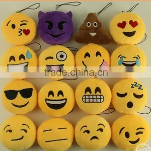 Funny Emoji Pillow Custom Factory Emoji Key Chain Emoji Key Ring thumbnail-2
