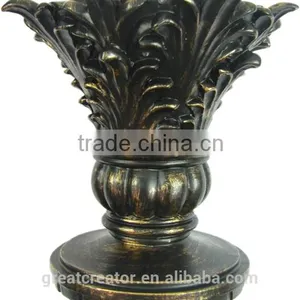 High Quality Designer Large Resin Drapery Rod Finials For 2.5" (63mm) Wooden Curtain Rods thumbnail-1