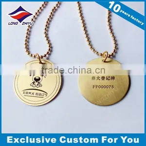 Cheap Custom Gold Plating Dogtag Id Tag for Animal thumbnail-1