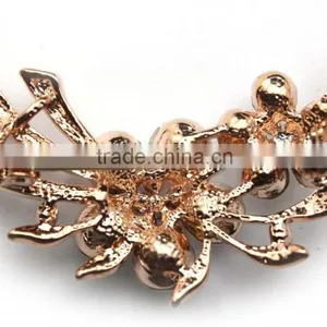 Wedding Bouquet Ab Color Rhinestone Flower Brooch,Color Rhinestone Brooch Pin For Garment Embellishment thumbnail-2