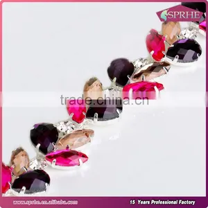 Silver Rhinestone Cup Chain thumbnail-6