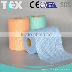 [D-TEX] Rayon and Polyester Spunlace Nonwoven Fabric Material for Disposable Cleaning Wipes thumbnail-4
