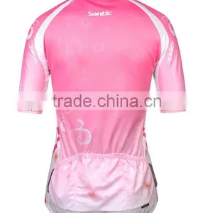 Santic Summer New Style Women Sublimation Cycling Wear Set With Padded Compression Shorts and Anti-UV thumbnail-2