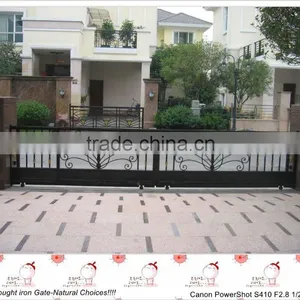 Industrial Wrought Iron Garden Gate thumbnail-1