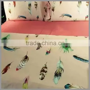 Best Sellers Reactive Printed Bedding Sets /feather Print Duvet Cover and Pillow Covers thumbnail-3