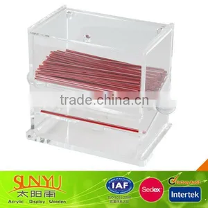 Acrylic Vacuum Straw Dispenser thumbnail-1