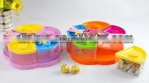 Beautiful Design Flower Shape Plastic Candy Jar, Sweet Candy Jar, Unique Candy Jars thumbnail-1