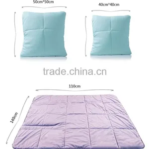Foldable Cotton Polyester Cushion Insert/blanket Cushion for Travel Airplane thumbnail-1