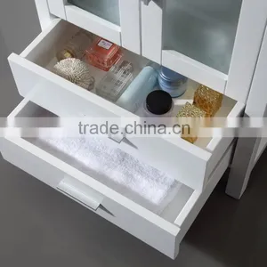 Fashional Modern Floor Standing Solid Wooden Bathroom Furniture for Villa thumbnail-6