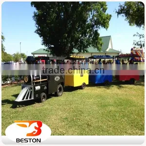 China Outdoor Mini Trackless Rides Electric Train Mini Trackless Train for Sale thumbnail-3