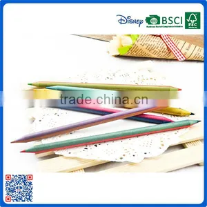 New Style Wholesale Customized School Color Wood 7 Inch Double-end Color Pencil for Gift thumbnail-3