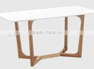 Modern MDF High Gloss Table Ash Wood Square Table Coffee Table, Scandinavian Furniture thumbnail-1