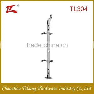 Stainless Steel Glass Balcony Railing Metal Fence Posts thumbnail-2