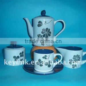 Beautiful Ceramic Coffee Set by Handpainted thumbnail-1