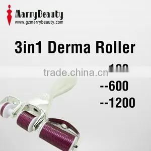 Skin Care Equipment 3 in 1 Derma Roller 180/600/1200 Needles thumbnail-1