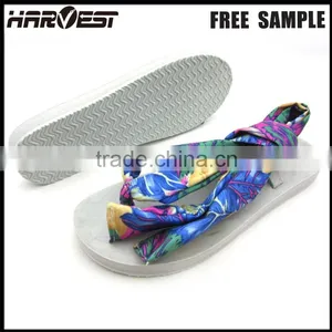 White Fashion Rubber Sole Slipper , Plain Wedge Nice Flip Flop thumbnail-1