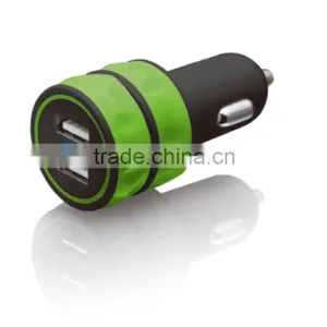 2.1/3.1Amp Dual USB Car Charger for Apple and Android Devices(Black) thumbnail-3