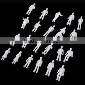 Artificial Model Human White Figure, White Figure for Z Scale, Scale Models Figure, Model White Figure for 1/150 thumbnail-2