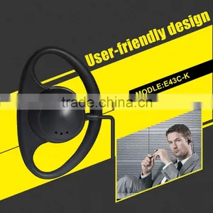 Earpiece D Shape Earphones E43C-K Headphone for Walkie Talkie ZASTONE V180 ZT-V8 thumbnail-1