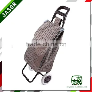 Pooyo Jacquard Fabric Fashion Folding Shopping Trolley A2S-8 thumbnail-1