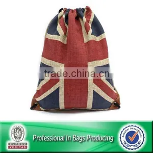 Custom Cheap Cotton Drawstring Bag Cotton Backpack Bag thumbnail-1