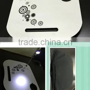 Deluxe Portable Laptop Table With LED Lights thumbnail-1