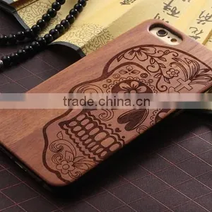 New Design Unique Engrave Wood Cell Phone Protective Case For Iphone6s/ Plus thumbnail-1