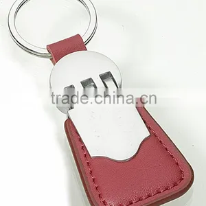 Leather Key Holder With Metal Gear Design thumbnail-5