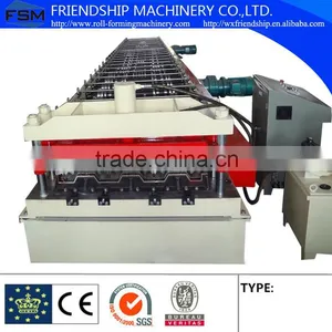 Floor Decking Panel Cold Roll Forming Machine,1.2-2.0mm GI Steel thumbnail-1
