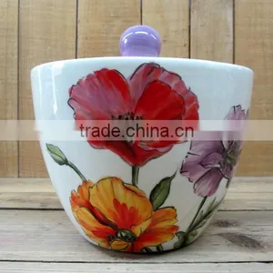 Hand Paint Ceramic Cookie Jar thumbnail-1