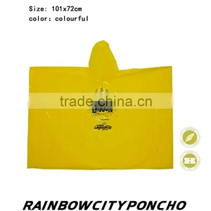 Kids PE Raincoat Rain Cape Child Poncho thumbnail-1